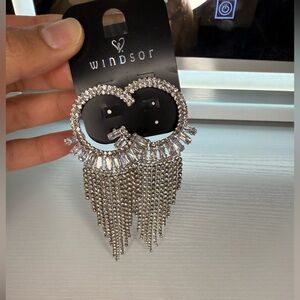 Windsor Silver Statement Earrings